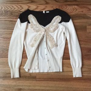 Anthropologie Bow Sweater